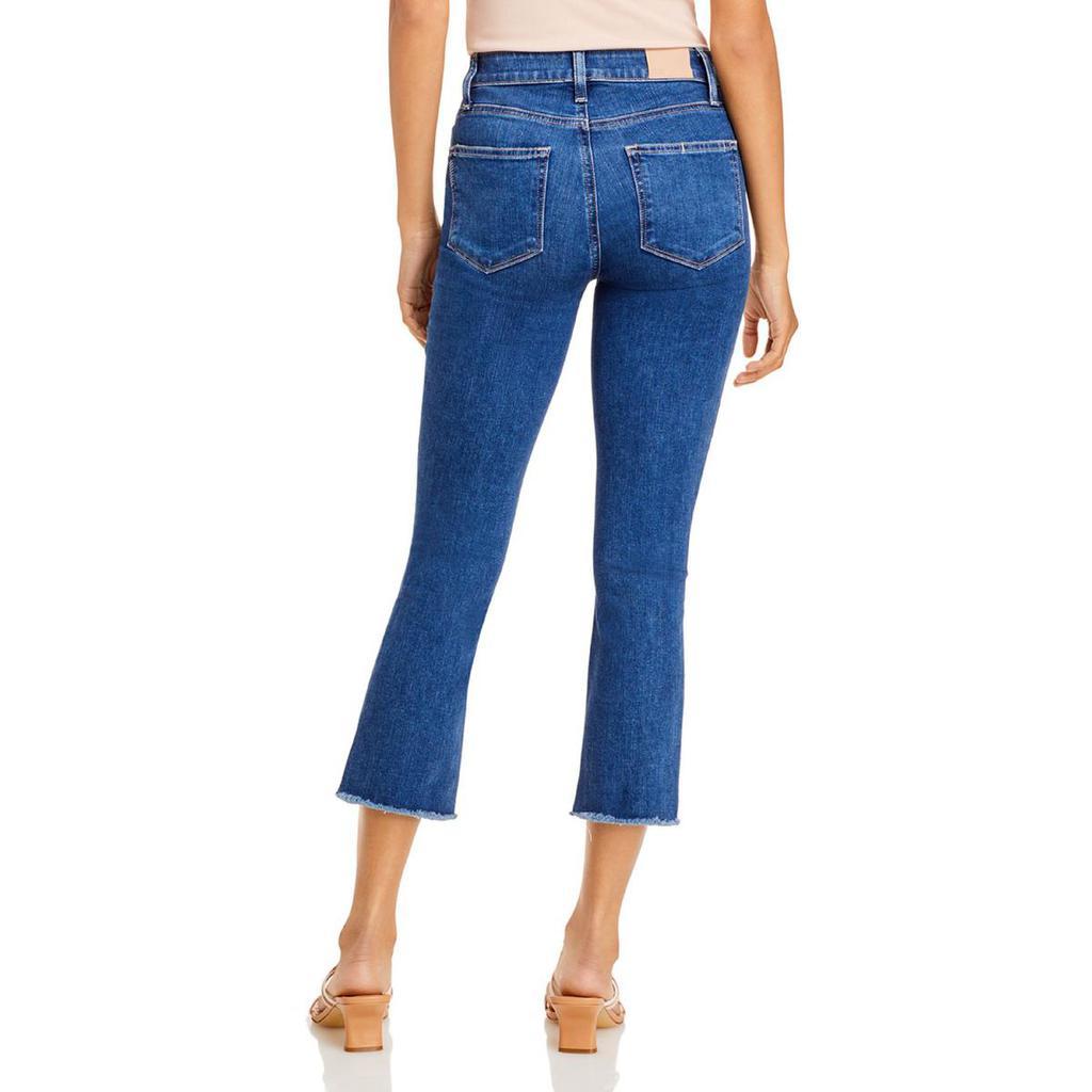 商品Paige|Paige Womens Cropped Raw Hem Flare Jeans,价格¥685,第4张图片详细描述