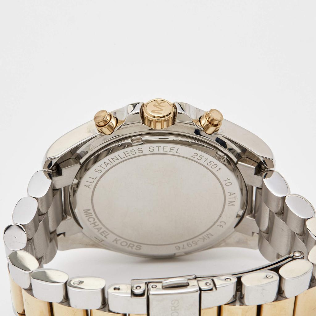 Michael Kors Blue Two Tone Stainless Steel Bradshaw MK5976 Men's Wristwatch 43 mm商品第4张图片规格展示