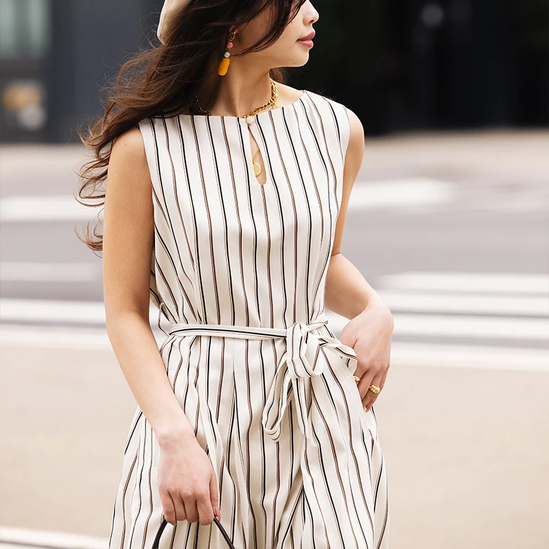 Lark连衣裙-白色 | Lark Dress - Striped 商品