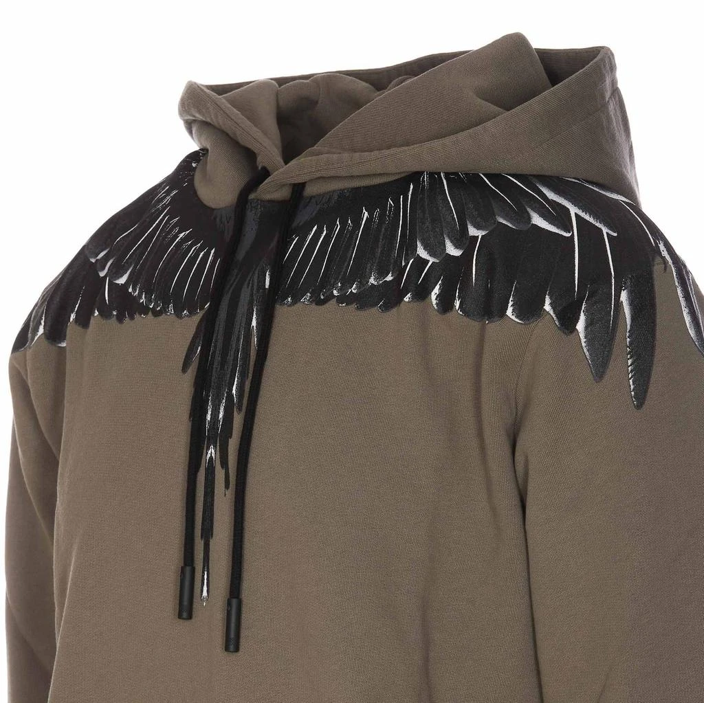 商品Marcelo Burlon|Marcelo Burlon County Of Milan Wings Printed Drawstring Hoodie,价格¥2210,第3张图片详细描述