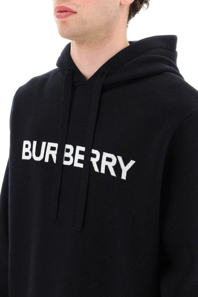 商品Burberry|Burberry hooded pullover with lettering logo jacquard,价格¥6313,第3张图片详细描述