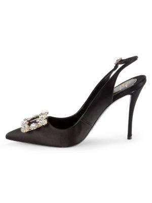 Embellished Point Toe Slingback Sandals商品第4张图片规格展示