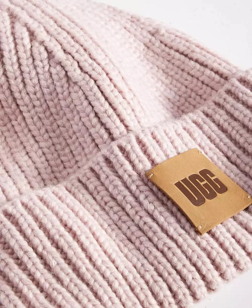 商品UGG|Women's Chunky Rib-Knit Logo-Patch Beanie,价格¥132,第2张图片详细描述