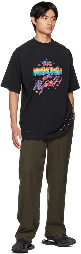 商品Balenciaga|Black 90/10 T-shirt,价格¥2823,第4张图片详细描述