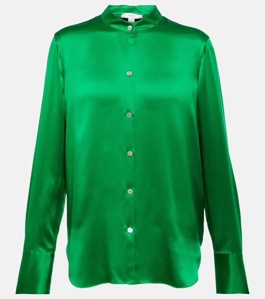 商品Vince|Silk satin shirt,价格¥1901,第1张图片