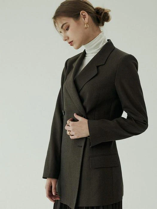 商品BLUV|Marianne Double Jacket Cigar Brown,价格¥1322,第2张图片详细描述