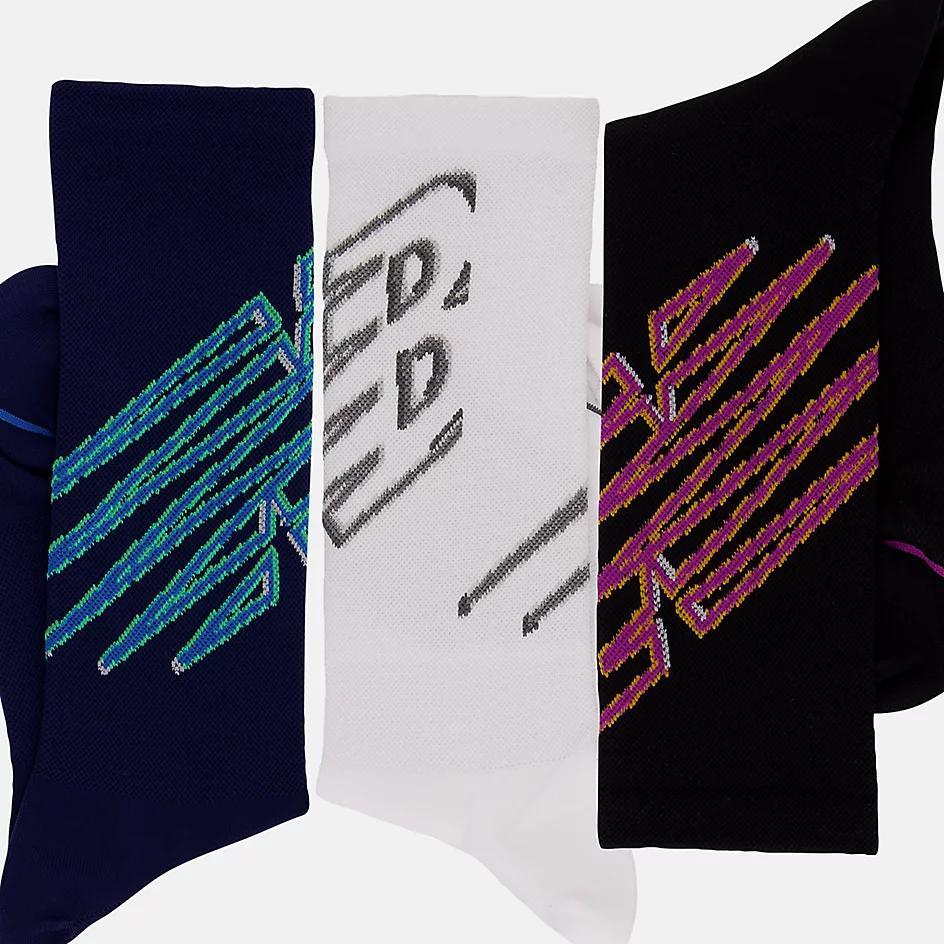 商品New Balance|Run Fast Flight Crew Socks 3 Pack,价格¥118,第4张图片详细描述
