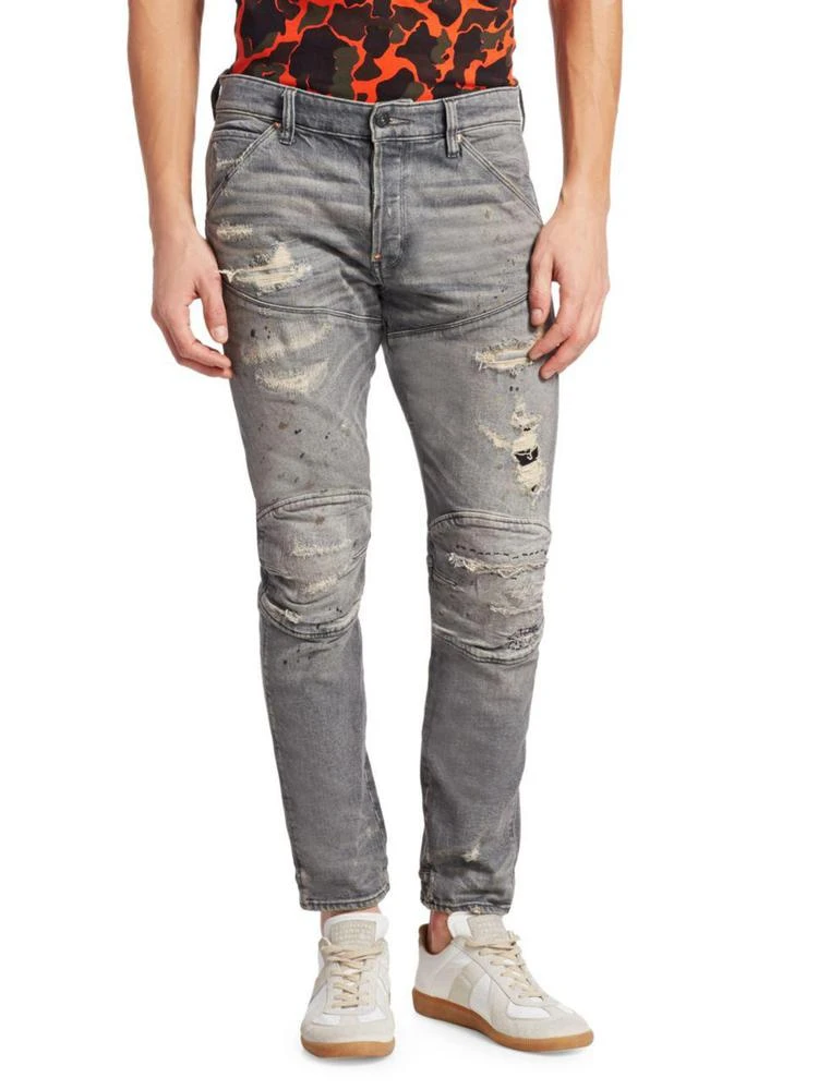 商品G-Star|5620 3D Ripped Tapered Slim-Fit Jeans,价格¥1940,第1张图片