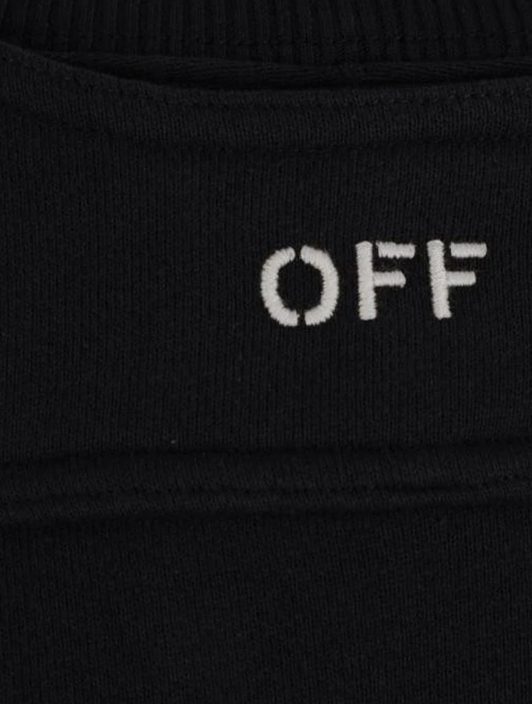 商品Off-White|OFF JERSEY CROPPED SWEATSHIRT WITH BOLERO INSERT,价格¥6039,第3张图片详细描述