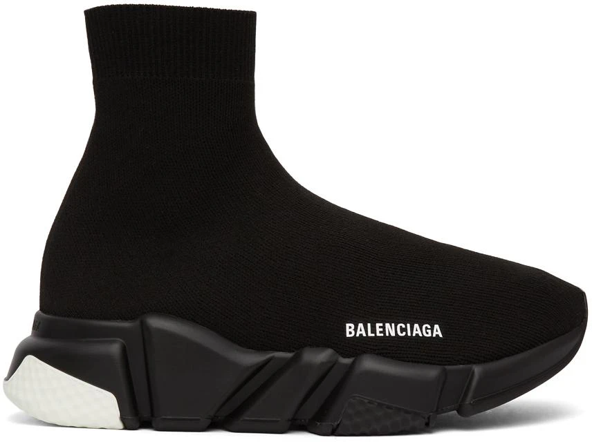 商品Balenciaga|Black & White Speed Sneakers 鞋,价格¥6265,第1张图片