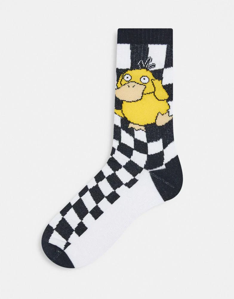 商品ASOS|ASOS DESIGN Pokemon sports sock with Psyduck design,价格¥59,第1张图片