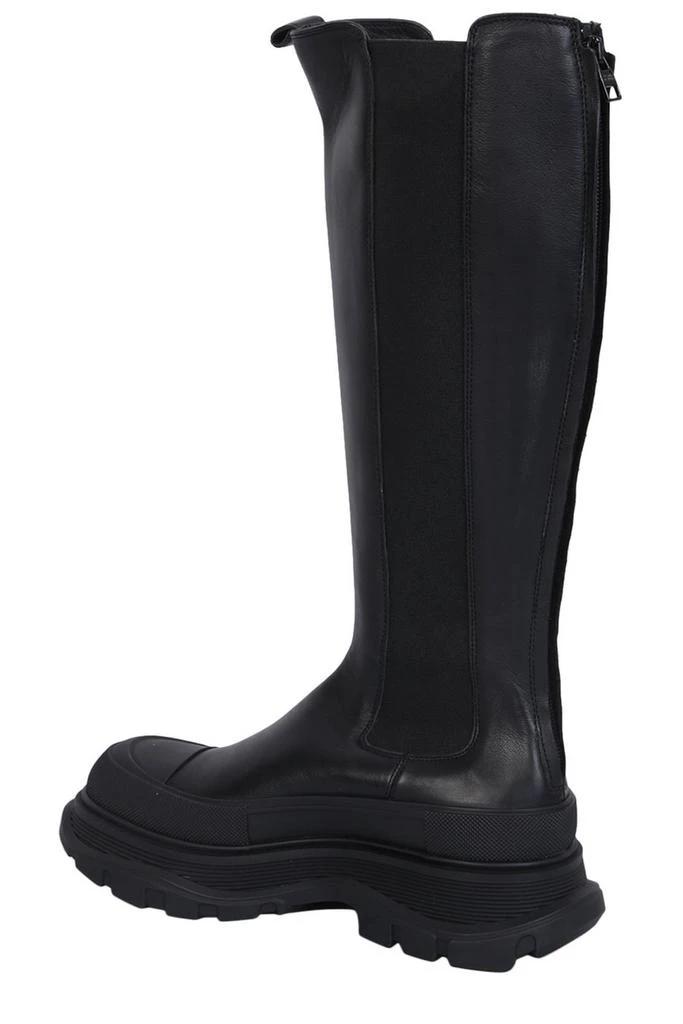 商品Alexander McQueen|Alexander McQueen Round-Toe Knee-High Boots,价格¥5330,第3张图片详细描述