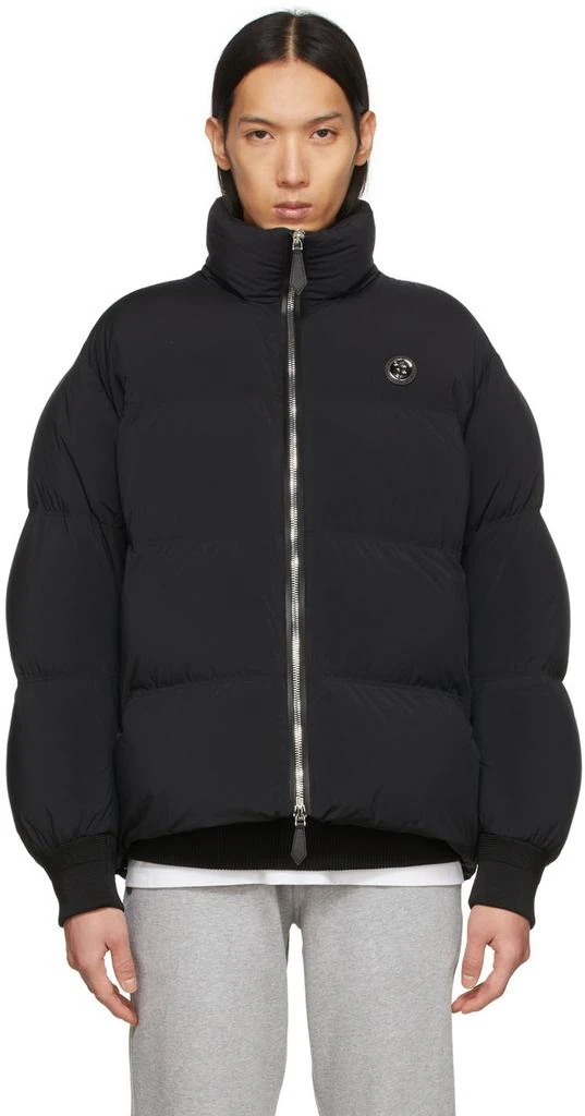 商品Burberry|Black Down Nylon Puffer Jacket,价格¥14972,第1张图片