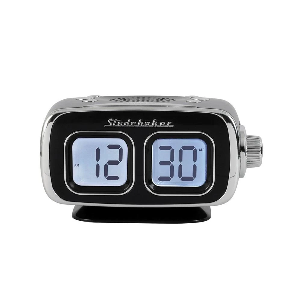 商品Studebaker|SB3500BK Roommate Retro Digital Bluetooth AM/FM Clock Radio,价格¥374,第1张图片