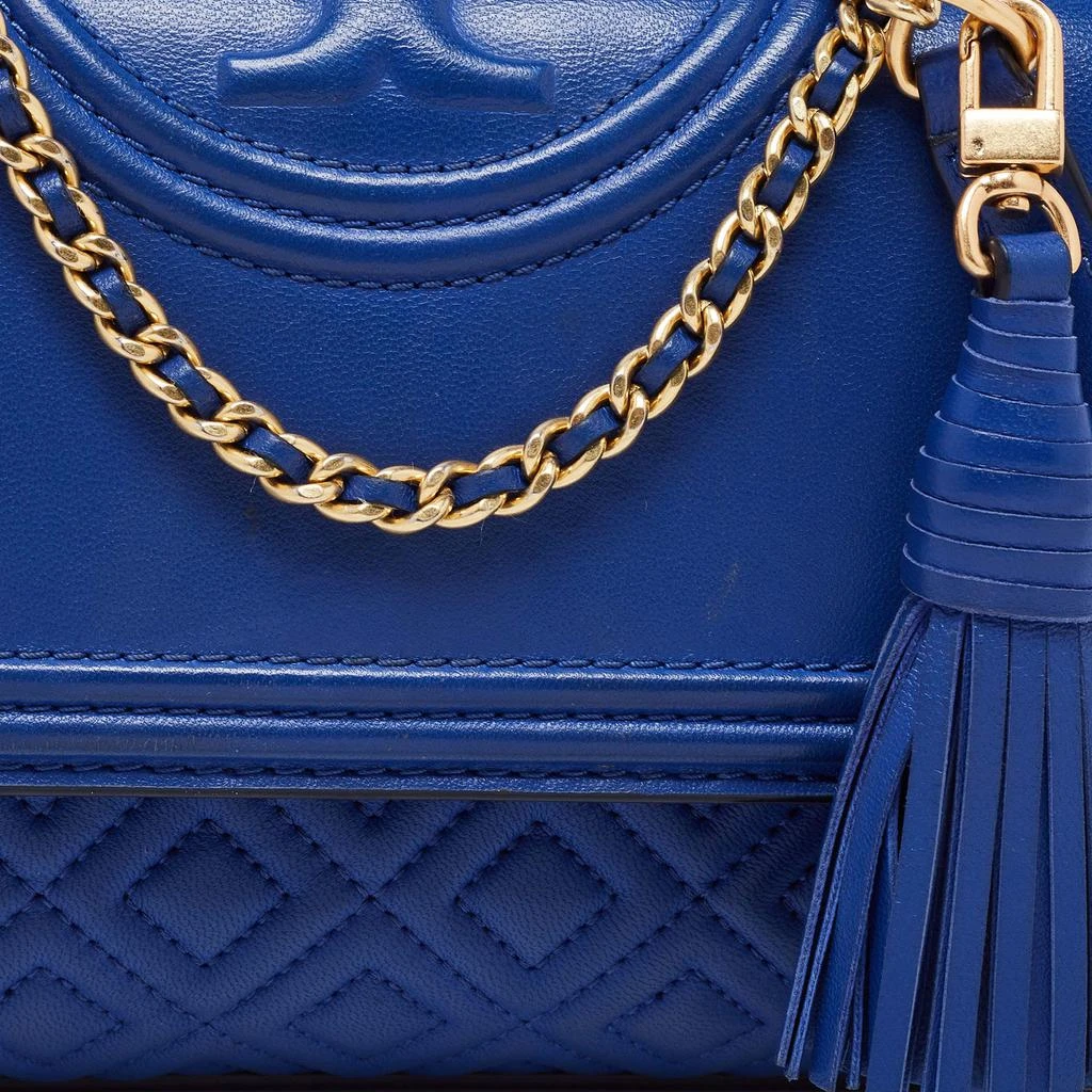 Tory Burch Royal Blue Leather Small Fleming Crossbody Bag 商品