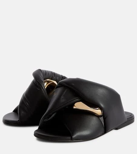 商品JW Anderson|Chain Twist皮革凉鞋,价格¥2303,第5张图片详细描述