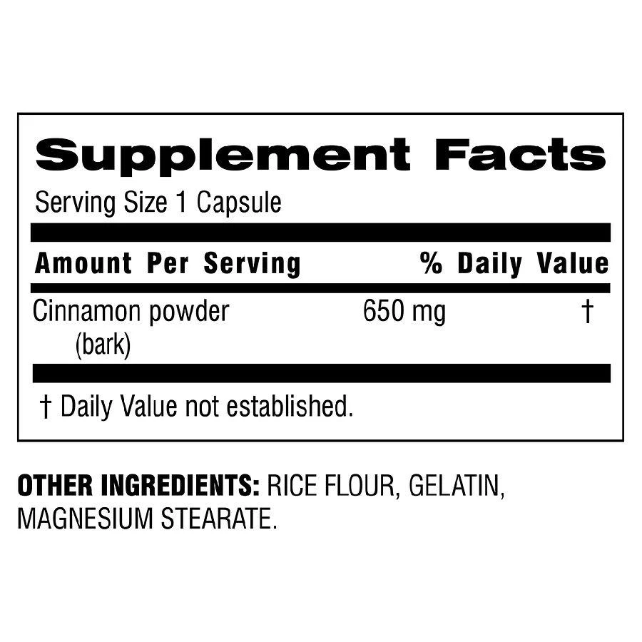 商品Botanic Choice|Cinnamon 650mg,价格¥60,第2张图片详细描述