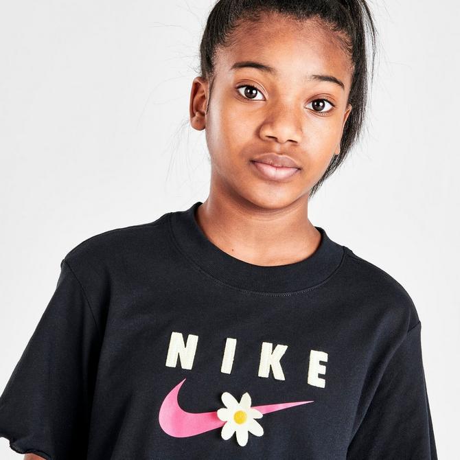 Girls' Nike Sportswear Sport Daisy Crop T-Shirt商品第5张图片规格展示