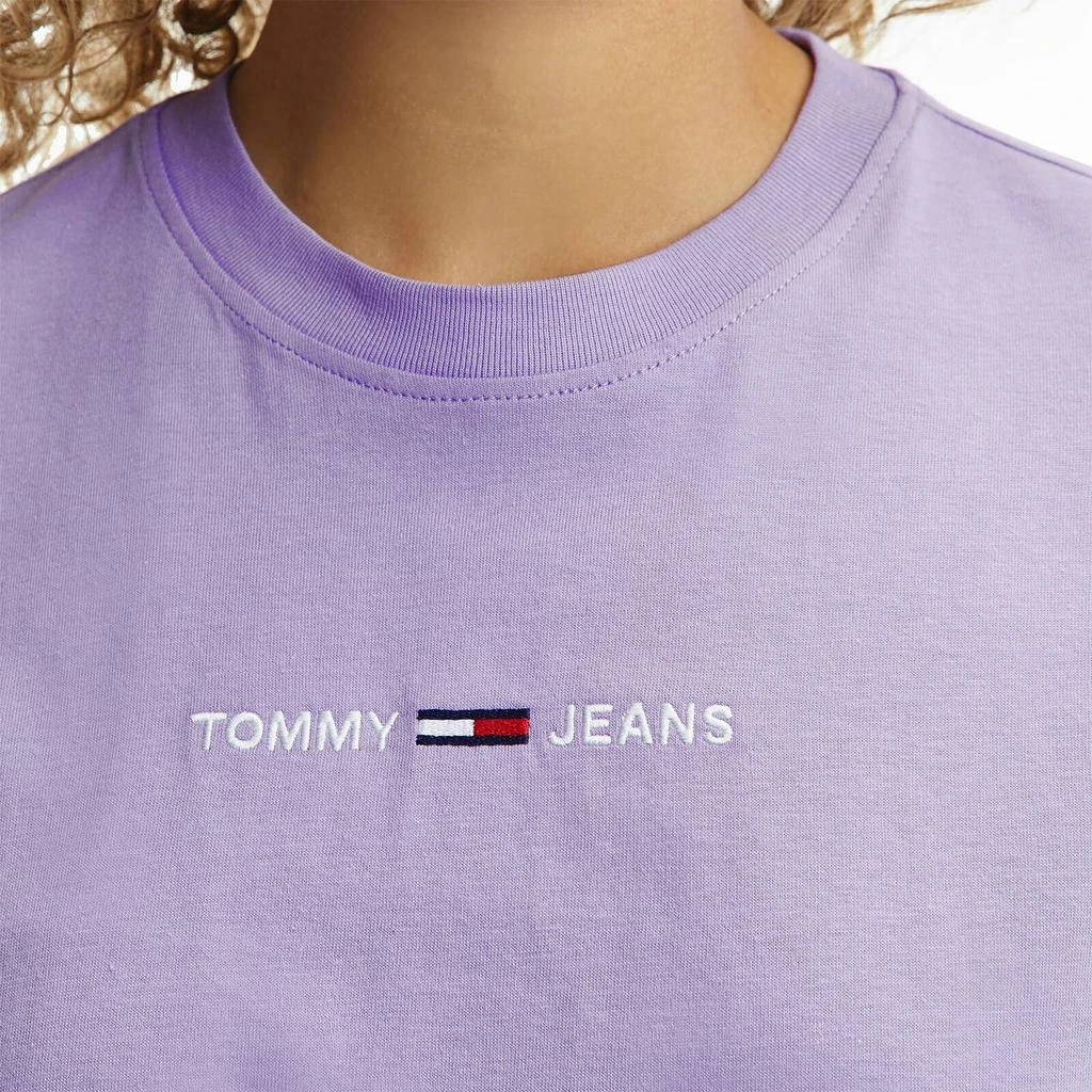 商品Tommy Jeans|Tommy Jeans Women's Tjw Linear Logo T-Shirt - Violet Viola,价格¥137,第3张图片详细描述
