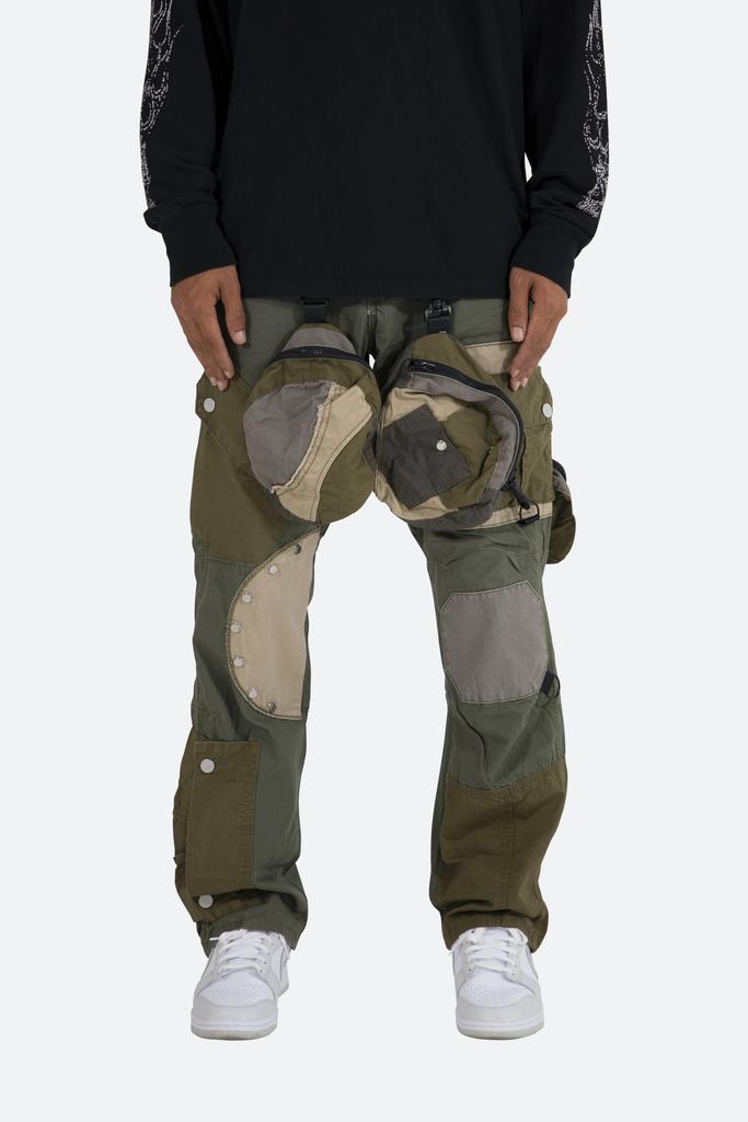商品MNML|Patchwork Cargo Pants - Olive,价格¥433,第1张图片