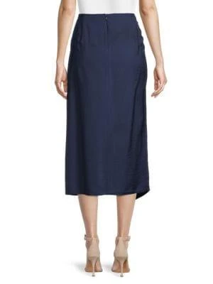商品Vince|Asymmetric Drape Midi Skirt,价格¥513,第2张图片详细描述