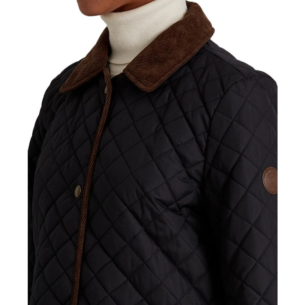 商品Ralph Lauren|Women's Corduroy-Trim Quilted Coat,价格¥1680,第3张图片详细描述