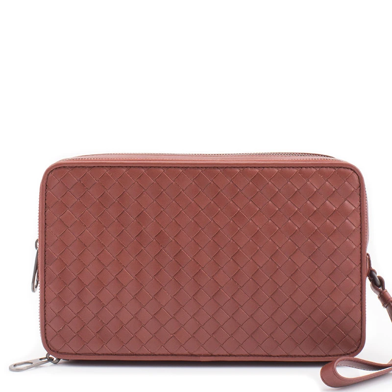 商品[国内直发] Bottega Veneta|BOTTEGA VENETA 浅红色男士手拿包 344776-V4651-6329,价格¥5533,第1张图片