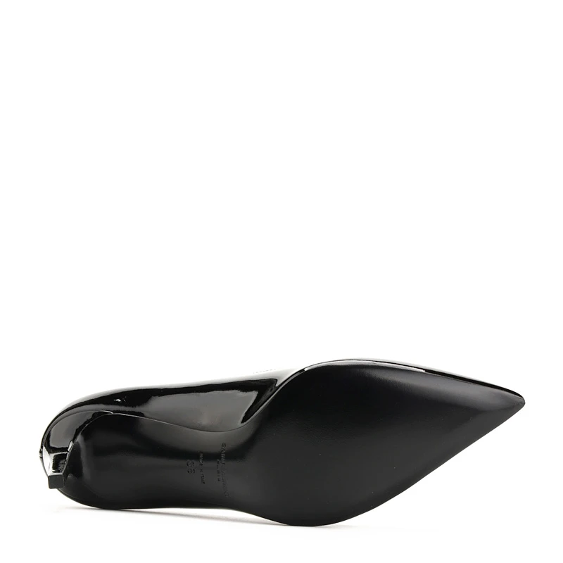 YSL 圣罗兰 女士黑色漆皮高跟鞋   375368-B8I00-1000 商品