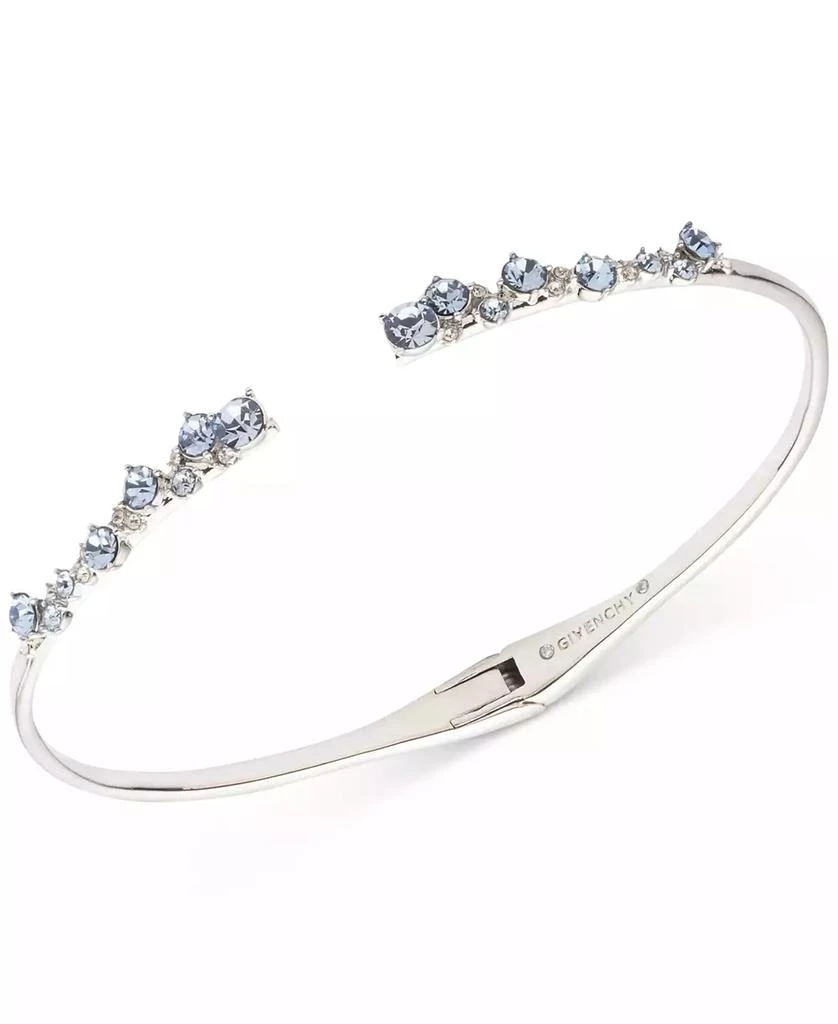 商品Givenchy|Silver-Tone 2-Pc. Set Stone Scatter Cluster Cuff Bangle Bracelet & Matching Drop Earrings,价格¥582,第2张图片详细描述