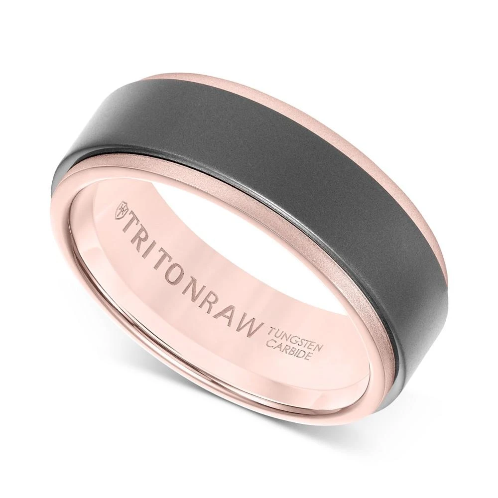 商品Triton|Raw Men's Band in Tungsten and 18k White, Yellow or Rose Gold,价格¥25000,第1张图片