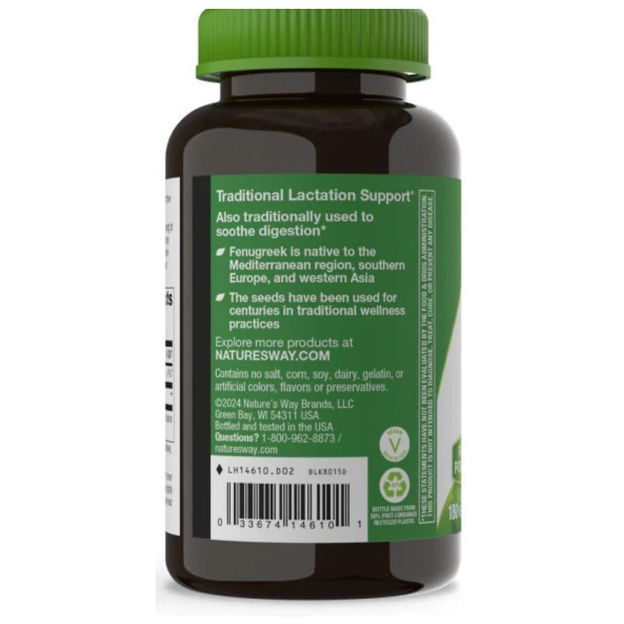 商品Nature's Way|Fenugreek Seed Capsules,价格¥100,第2张图片详细描述