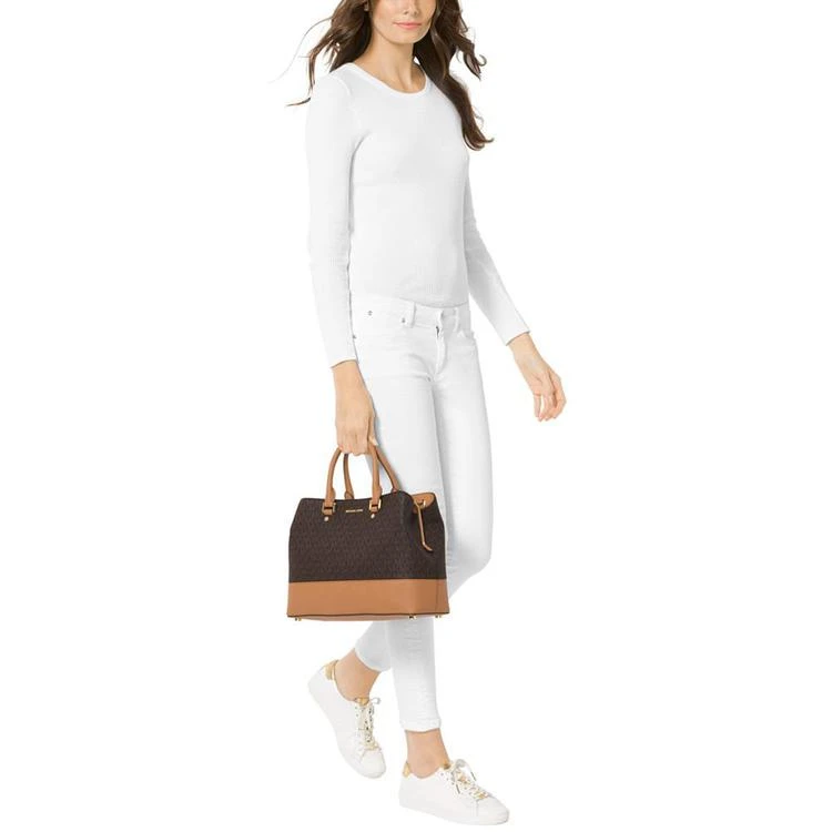 商品Michael Kors|Signature Savannah Large Satchel,价格¥1324,第2张图片详细描述