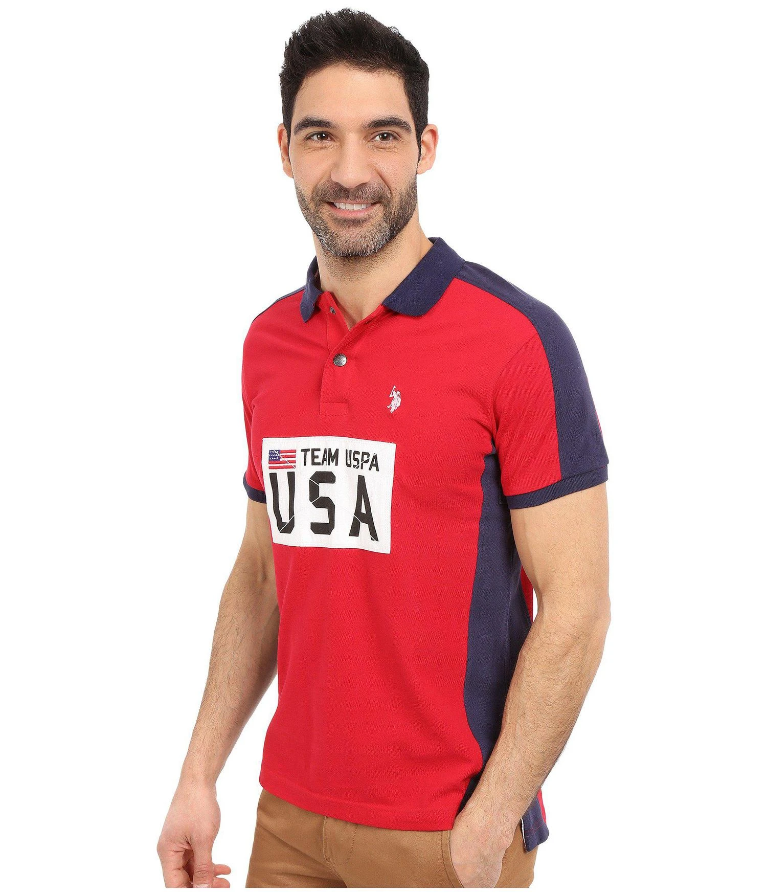 商品U.S. POLO ASSN.|Sporty Authentic Slim Fit Pique Polo Shirt,价格¥152,第2张图片详细描述