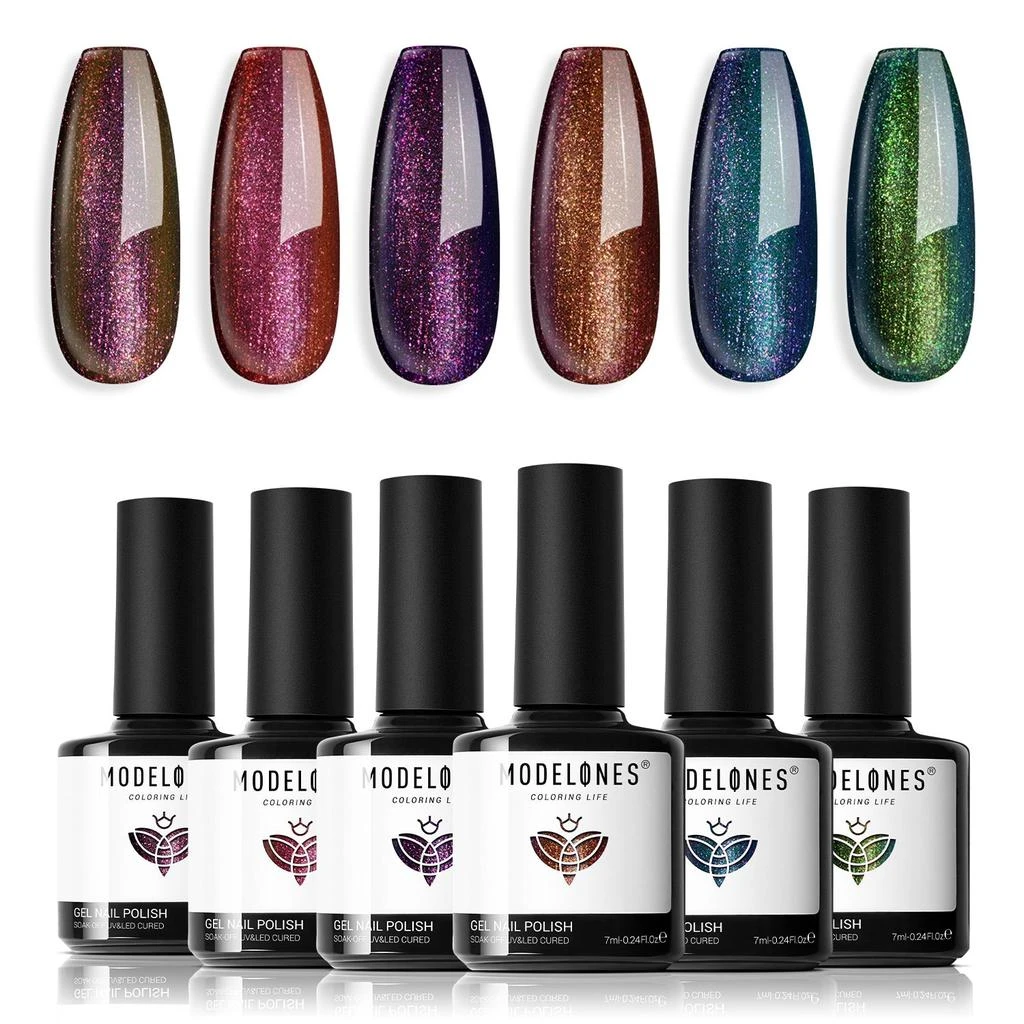 6 Shades Gel Nail Polish Set Collection 商品