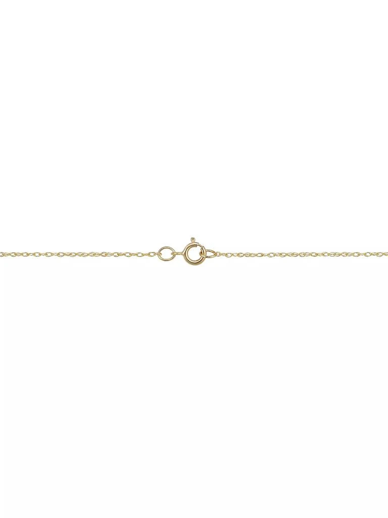 商品Oradina|14K Yellow Gold Fleur De Lis Pendant Necklace,价格¥2227,第2张图片详细描述