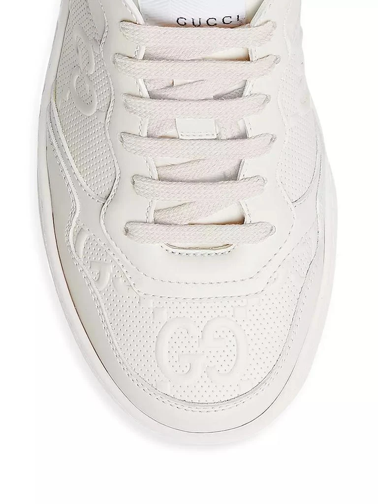 商品Gucci|GG Embossed Leather Sneakers,价格¥6897,第4张图片详细描述