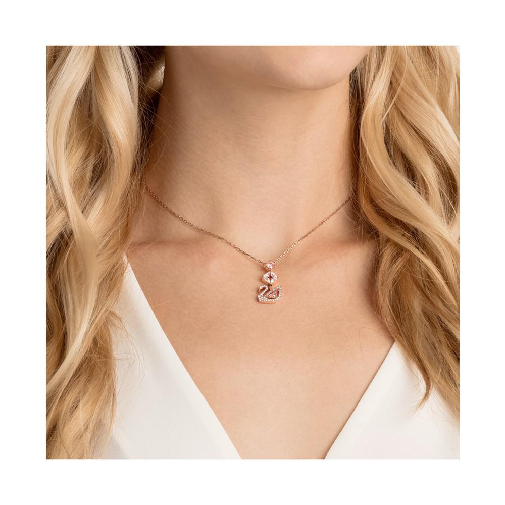 商品Swarovski|Rose Gold-Tone Crystal Iconic Swan Pendant Necklace, 14-7/8" + 2" extender,价格¥1073,第6张图片详细描述