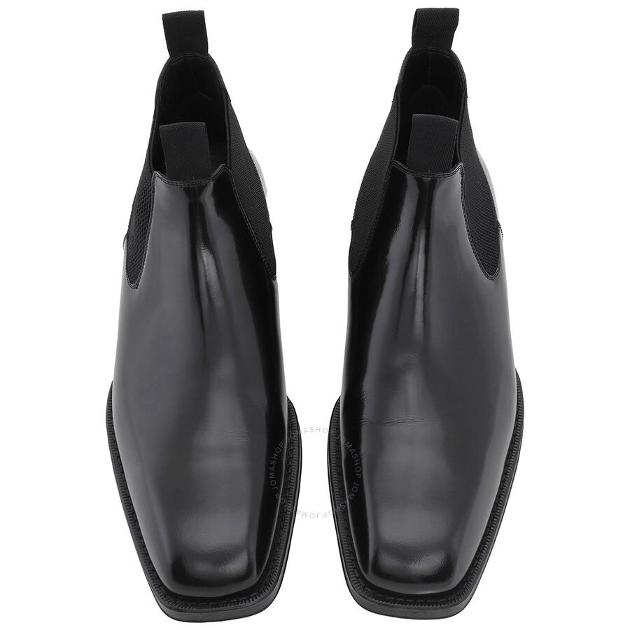 【関税＆送料込み】Burberry Stivali Nero Burberry Trek Ankle Leather Boots | Black | FARFETCH