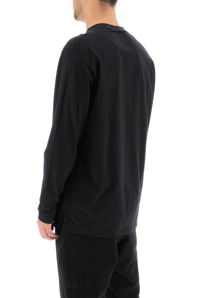 商品Y-3|LOGO LONG-SLEEVED COTTON T-SHIRT,价格¥593,第6张图片详细描述