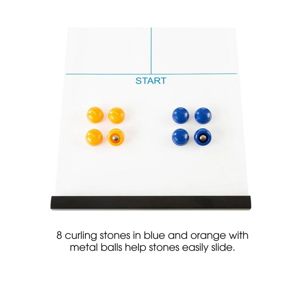 商品Trademark Global|Hey Play Tabletop Curling Game - Portable Indoor Desktop Roll Up Magnetic Competition Board Game With Eight Stones,价格¥241,第5张图片详细描述