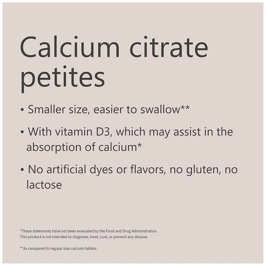 Calcium Citrate Petites 400 mg Tablets with D3 (100 days) 商品