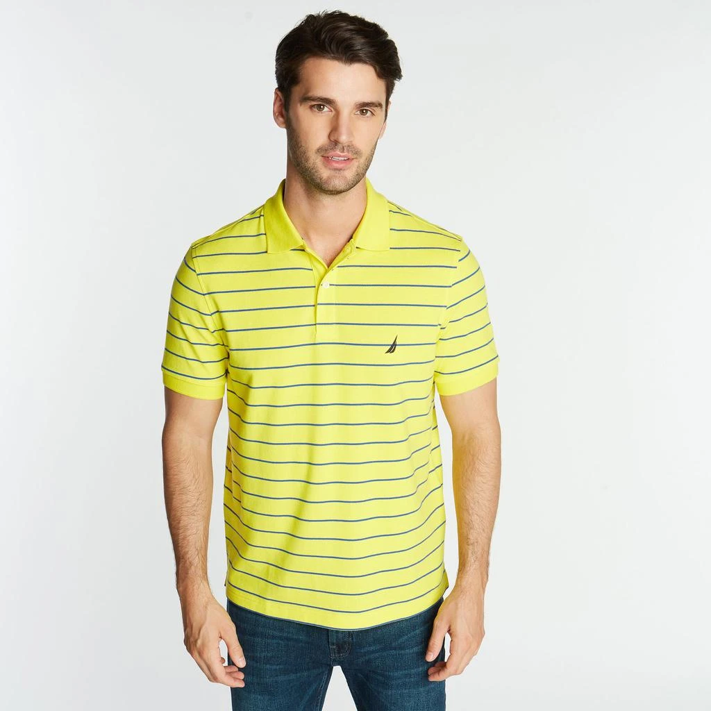 商品Nautica|Mens Classic Fit Striped Deck Polo,价格¥137,第2张图片详细描述