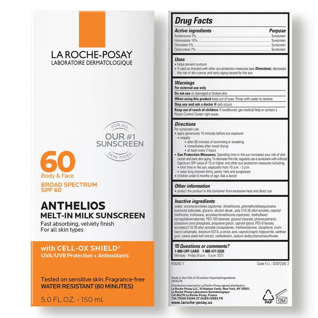 商品La Roche Posay|Anthelios Melt-In Milk Sunscreen Lotion SPF 60,价格¥286,第3张图片详细描述