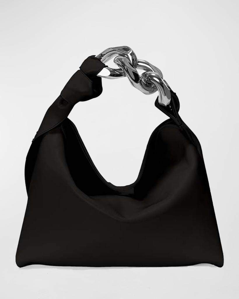 Small Knot Chain Leather Top-Handle Bag商品第1张图片规格展示