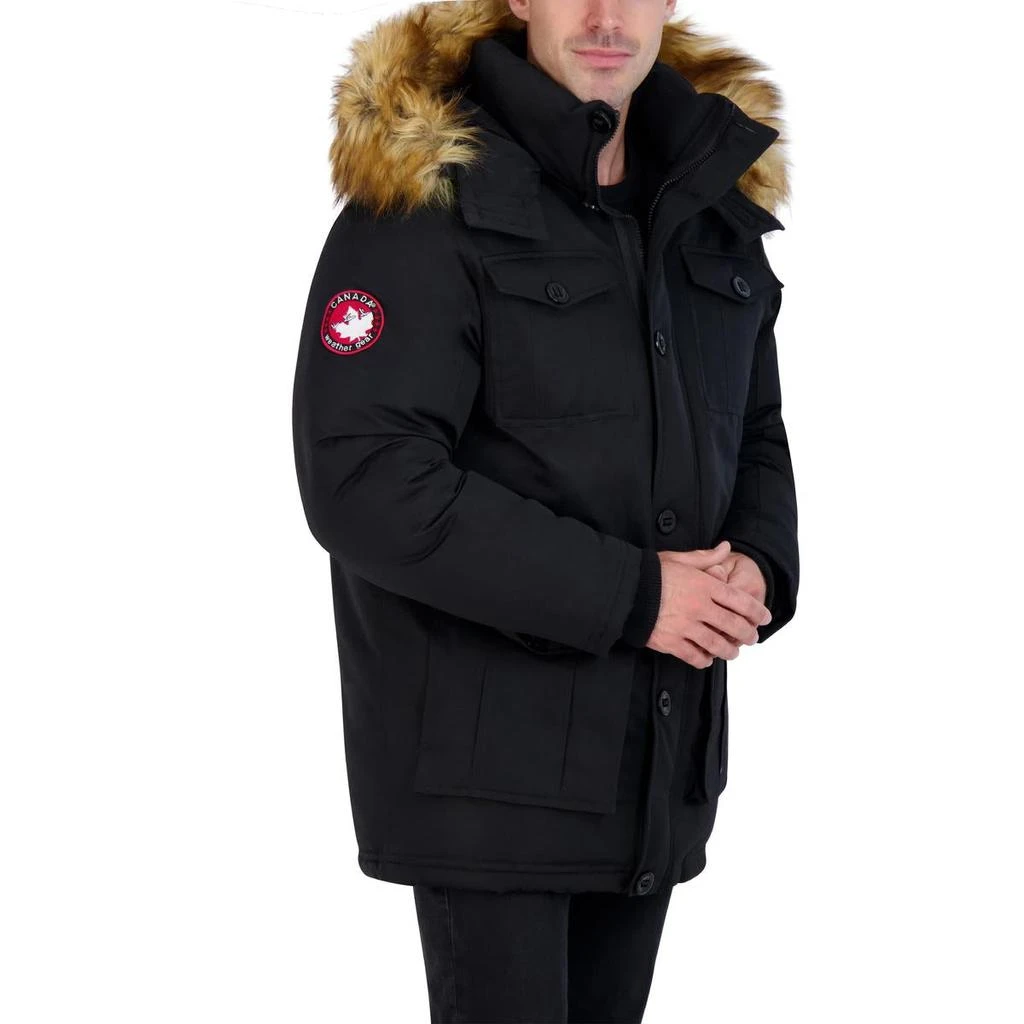 商品Canada Weather Gear|Mens Faux Fur Heavyweight Parka Coat,价格¥339,第4张图片详细描述
