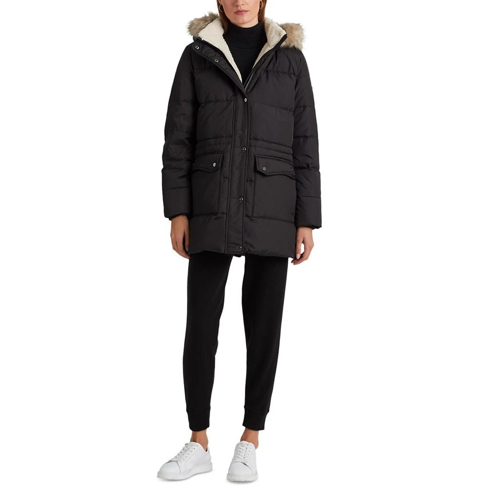 商品Ralph Lauren|Women's Faux-Fur-Trim Hooded Anorak Puffer Coat,价格¥2633,第5张图片详细描述