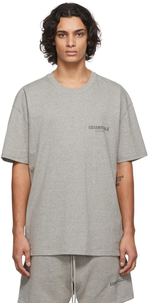 商品Essentials|Grey Jersey T-Shirt,价格¥371,第1张图片