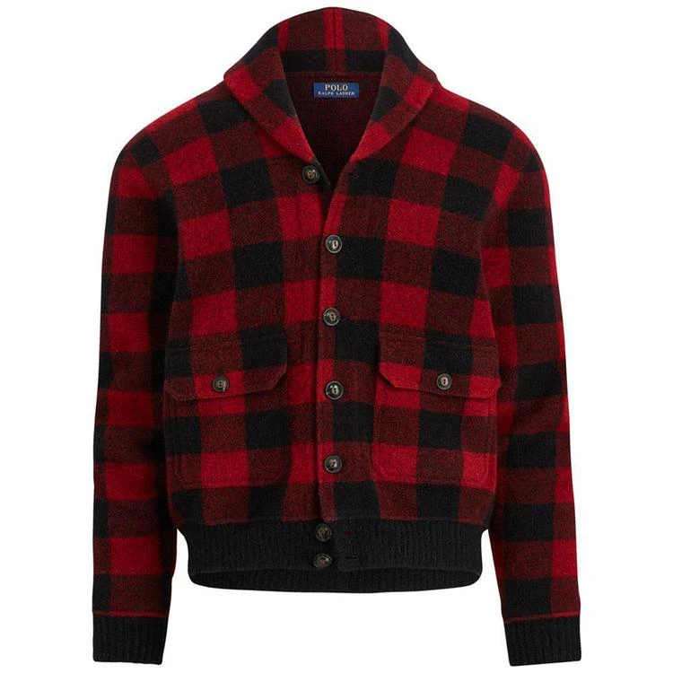 商品Ralph Lauren|Men's Iconic Plaid Cardigan,价格¥1111,第3张图片详细描述