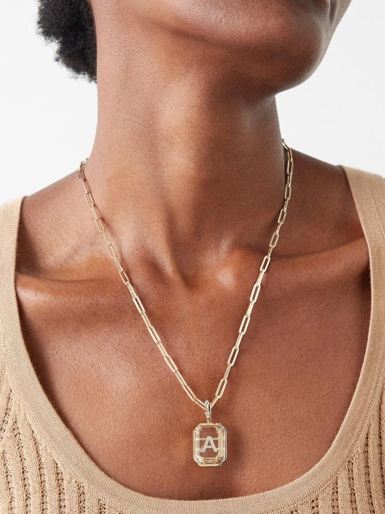 商品MATEO|Diamond & 14kt gold alphabet charm A-Z,价格¥27713,第2张图片详细描述