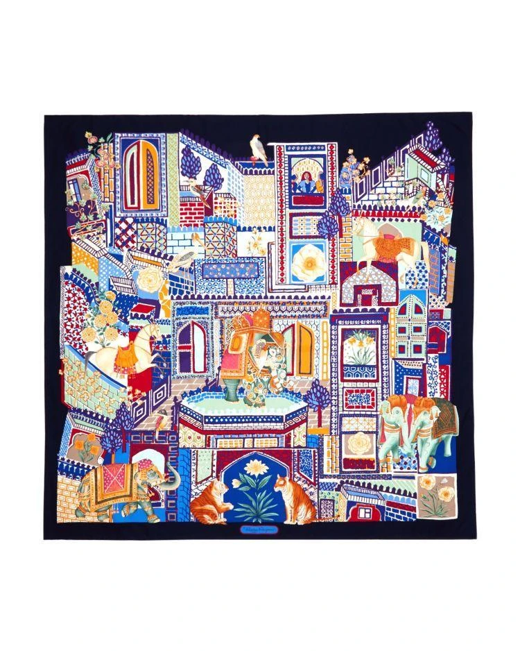 商品Salvatore Ferragamo|Gemma Silk Scarf,价格¥2133,第2张图片详细描述